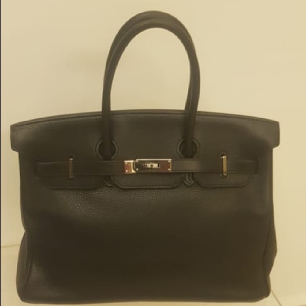 Hermes Black Birkin 35 Clemence